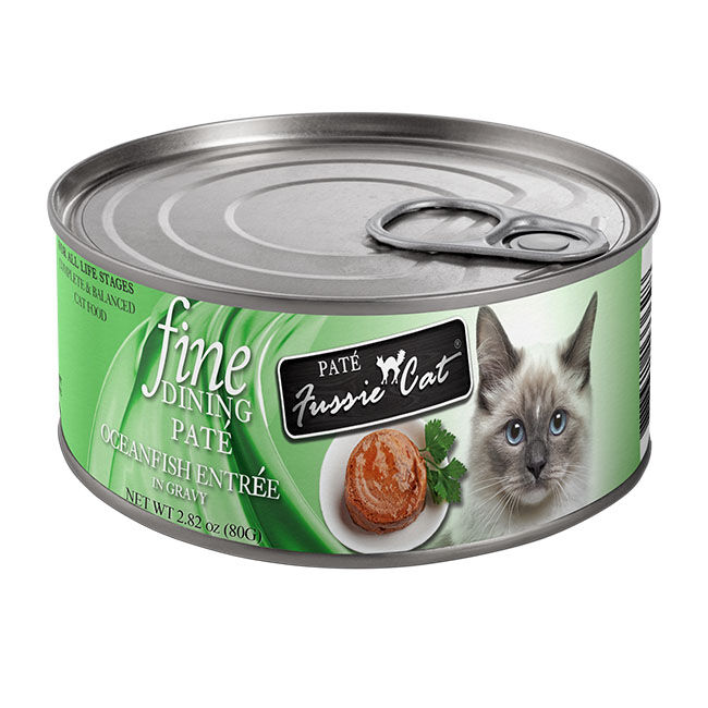 Fussie Cat Fine Dining Pate - Oceanfish Entree in Gravy - 2.82 oz image number null