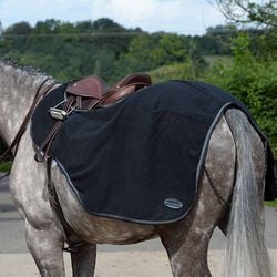 WeatherBeeta Anti-Static Fleece Quarter Sheet - Black/Silver