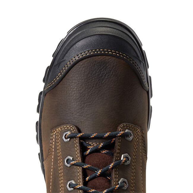 Ariat Men's Treadfast 6" Waterproof Work Boot - Dark Brown image number null