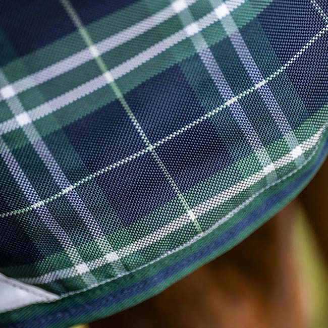 Horseware Rhino Plus Turnout with Vari-Layer (250g Medium) - Hunter Check/Green/Navy image number null