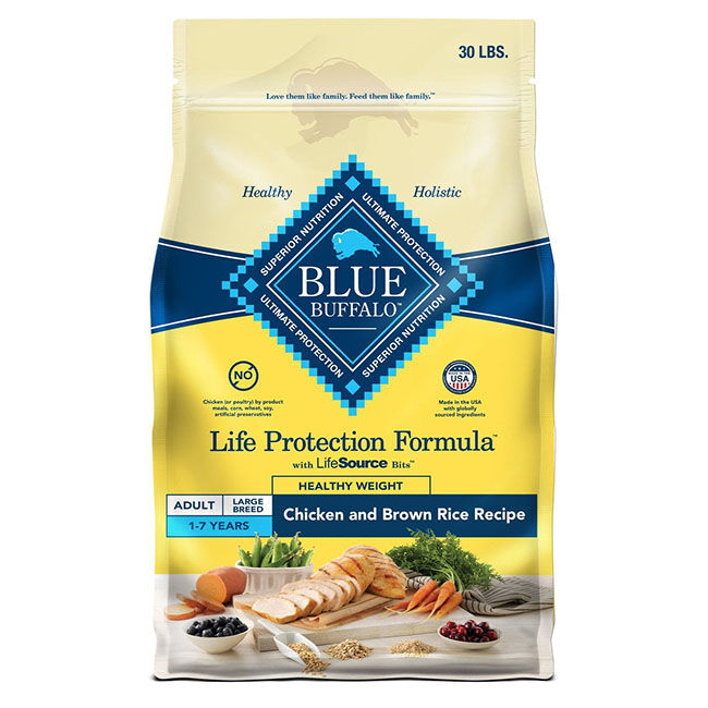 Blue Buffalo Life Protection Formula Healthy Weight Chicken and Brown Rice Recipe Dry Dog Food  image number null