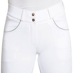 KL Select Women's Gabrielle Full Seat Breech - White/Gray