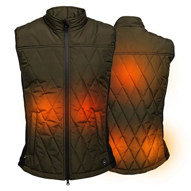 Back on Track Men's Teide Heated Vest - Olive image number null