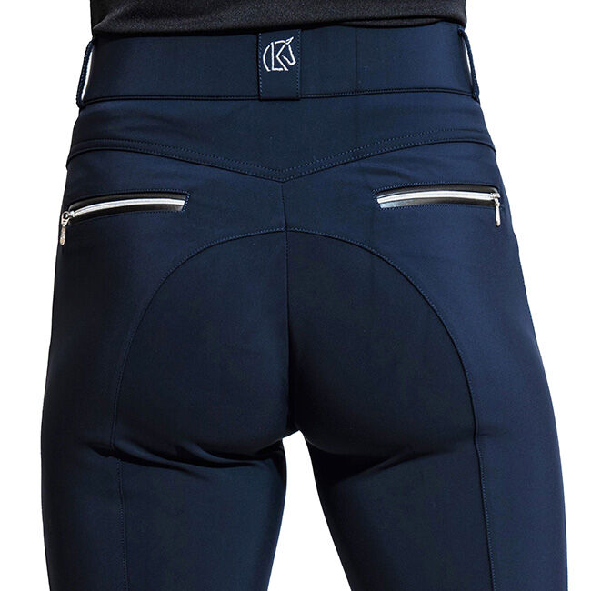 KL Select Women's Gabrielle Knee Patch Breech - Navy/Black image number null