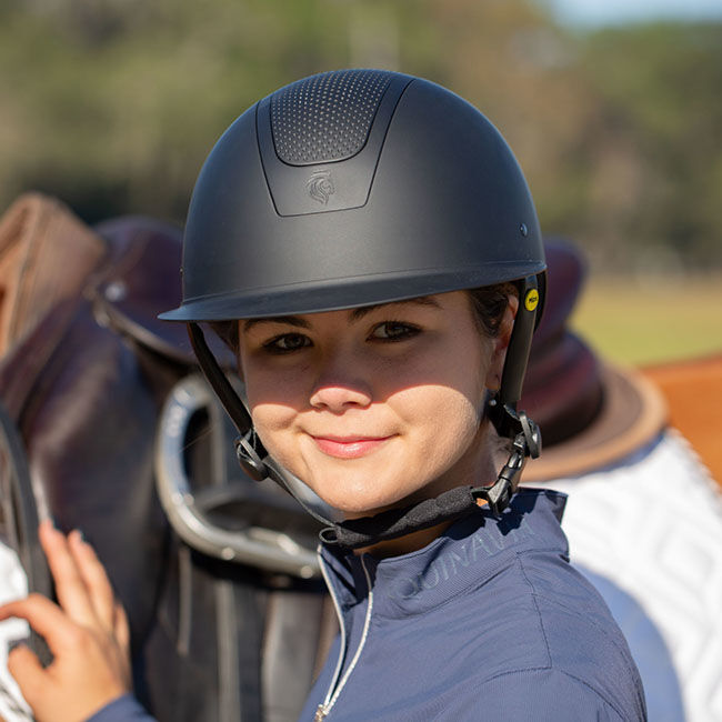 Equinavia Crown Riding Helmet with MIPS - Black/Black image number null