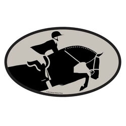 Horse Hollow Press Oval Bumper Sticker - "Hunter Jumper"