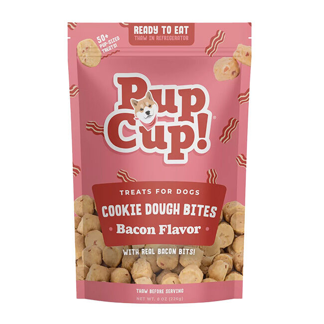 PupCup! Cookie Dough Bites for Dogs - Bacon Flavor - 8 oz image number null