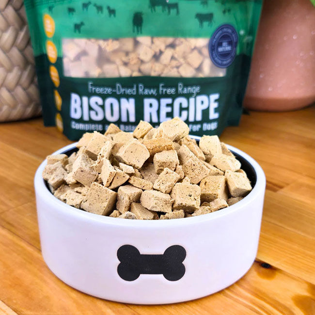 Shepherd Boy Farms Freeze-Dried Raw Dog Food - Bison Recipe - 14 oz image number null