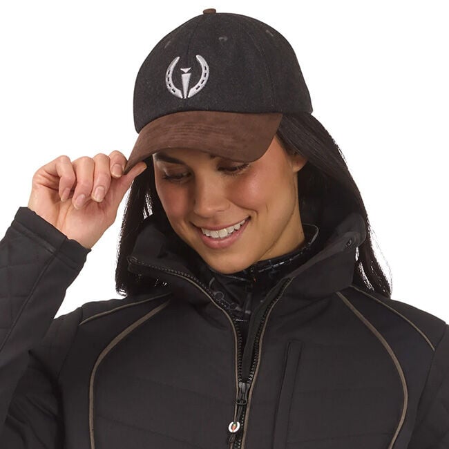 Kerrits Winter Logo Baseball Hat - Black/Carob image number null