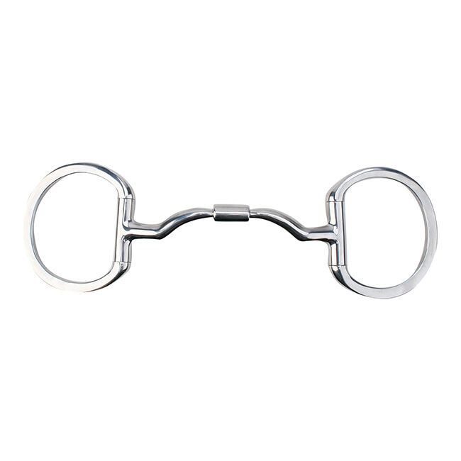 Myler Eggbutt Bit without Hooks & Wide Low Ported Barrel MB 33WL image number null