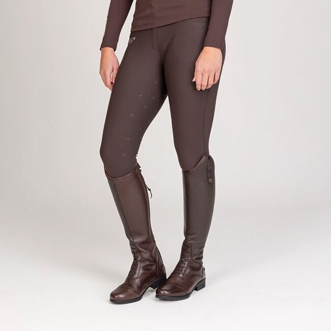 Shires Aubrion Women's Equestrian Breeches - Espresso image number null