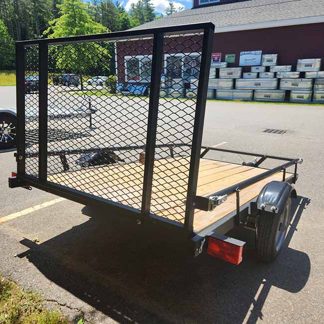 Karavan 5' x 8' Steel Utility Trailer with Slide Rail image number null