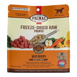 Primal Pronto Raw Frozen Dog Food - Beef Recipe - 4 lb