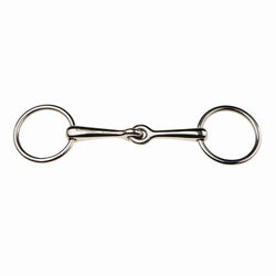 Korsteel Stainless Steel Weymouth Loose Ring Bradoon Snaffle Bit