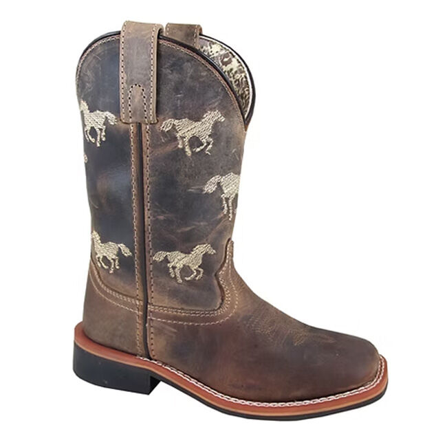 Smoky Mountain Boots Kids' Rancher Western Boots - Brown Oil Distress image number null