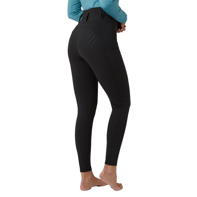 Horze Women's Everly Full Grip Winter Riding Tights - Black image number null