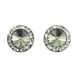 Finishing Touch of Kentucky Earrings - Swarovski Rivoli - Black