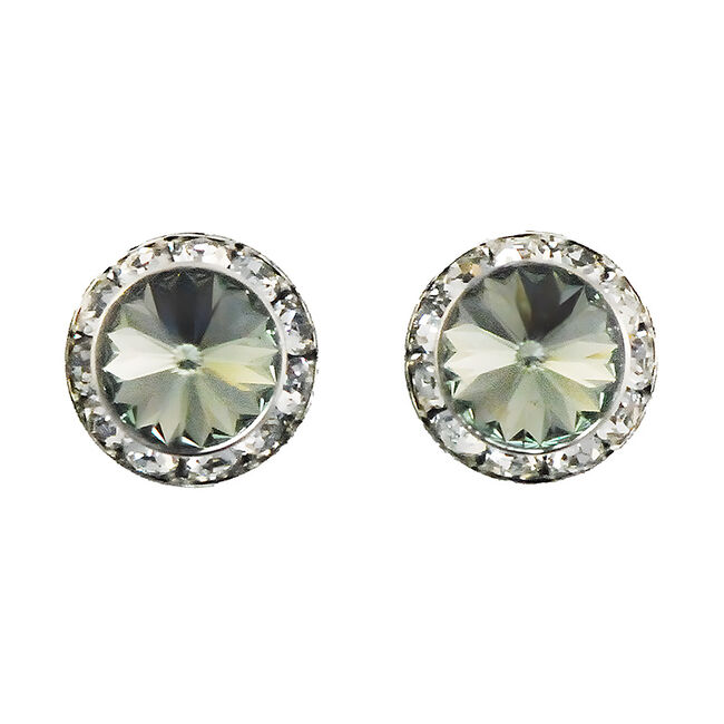 Finishing Touch of Kentucky Swarovski Black Diamond Rivoli Stone Earrings  image number null