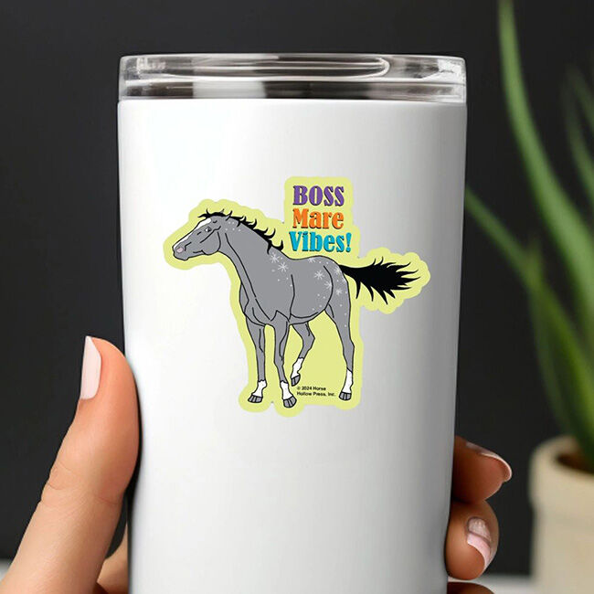 Horse Hollow Press Die-Cut Sticker - Boss Mare Vibes image number null
