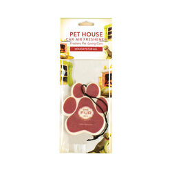 Pet House Candle Car Air Freshener - Holidays Fur All