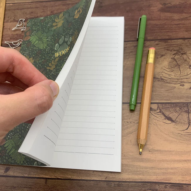 Samantha Hall Designs A5 Lined Notebook - Paw Prints image number null
