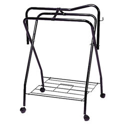 Jacks Manufacturing Folding Saddle Stand with Wheels