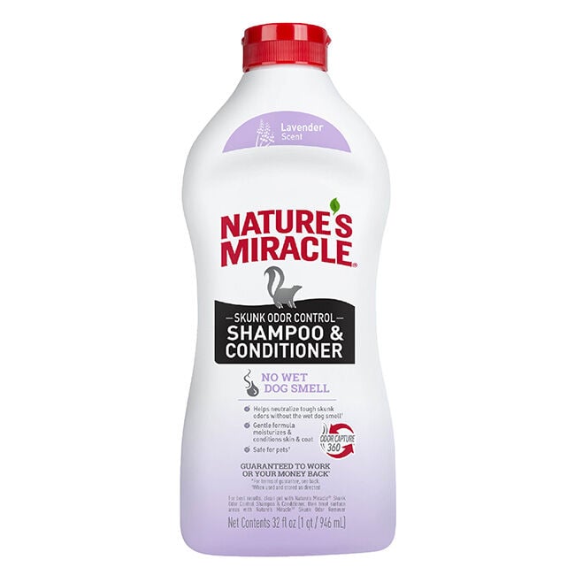 Nature's Miracle Skunk Odor Control Shampoo & Conditioner - Lavender - 32 oz image number null