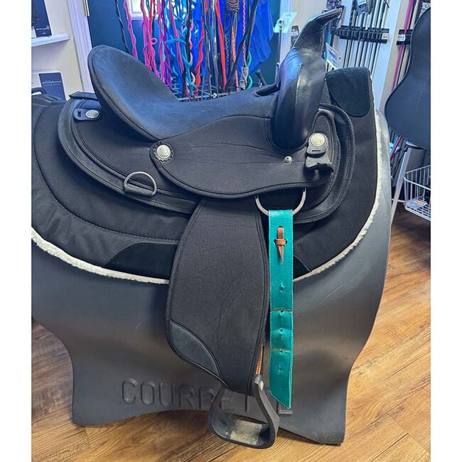 Used Abetta Western Saddle - Semi-Quarter Horse Bars - 15" image number null