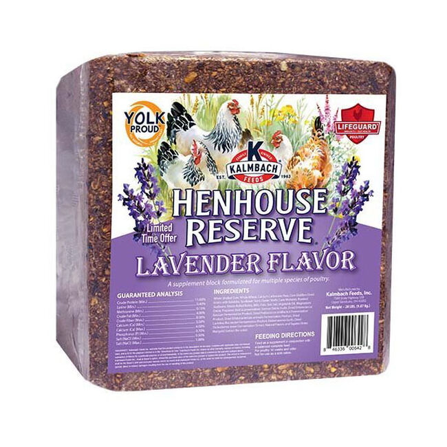 Kalmbach Feeds Henhouse Reserve Supplement Block - Lavender - 20 lb image number null