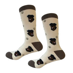 E&S Pets Unisex Novelty Crew Socks - Rottweiler