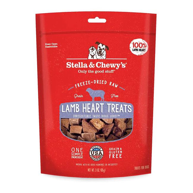 Stella & Chewy's Freeze-Dried Raw Lamb Heart Treats - 3 oz image number null