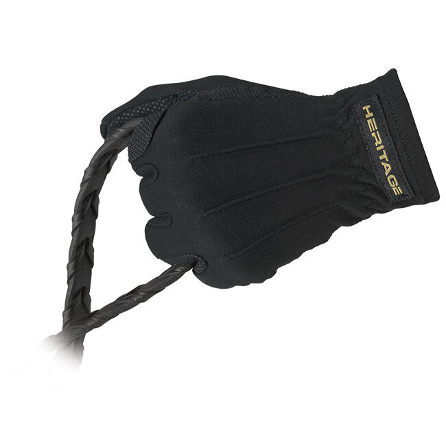Heritage Performance Gloves Kids' Power Grip Nylon Gloves - Black image number null