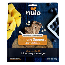 Nulo Functional Granola Bars for Dogs - Immune Support Daily Defense - 10 oz