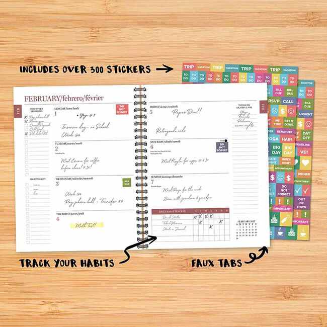 Willow Creek Press Weekly Softcover Planner - 6.5" x 8.5" - Lemon Zest - 2027 image number null
