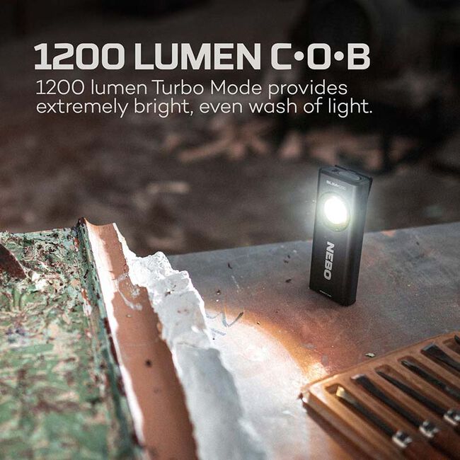 NEBO SLIM+ 1200 Rechargeable Pocket Light with Laser Pointer & Power Bank image number null