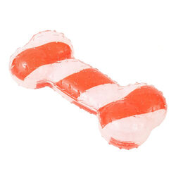 Territory Squeaker Dog Toy - Candy Cane Bone