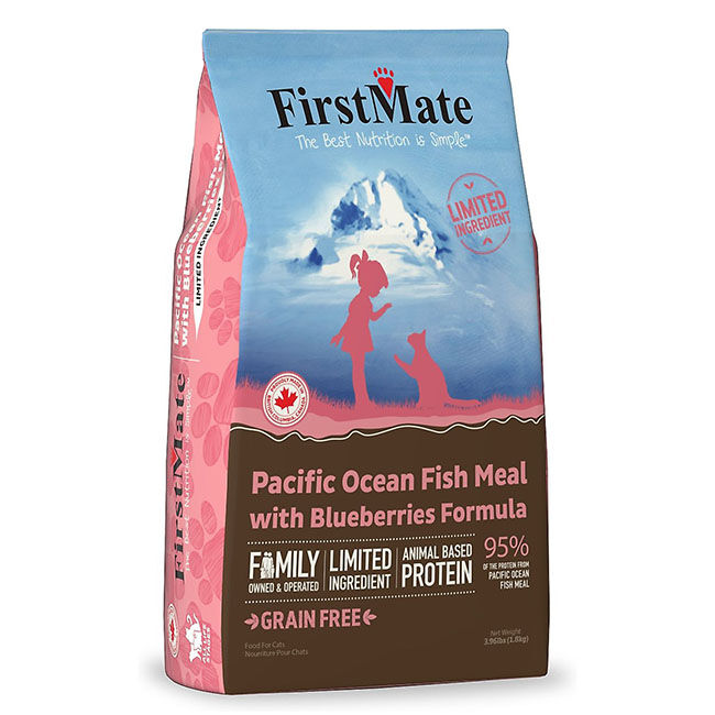 FirstMate Limited Ingredient Cat Food - Pacific Ocean Fish Meal with Blueberries Formula image number null