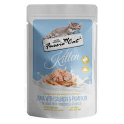 Fussie Cat Goat Milk Mousse for Kittens - Tuna with Salmon & Pumpkin - 1.5 oz