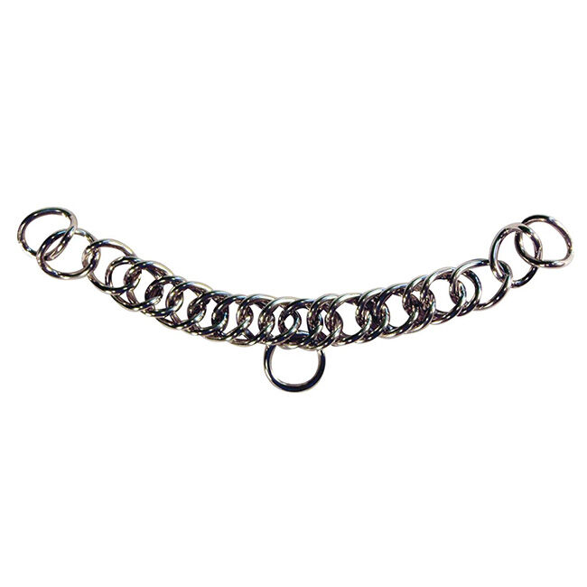 Intrepid International English Stainless Steel Double Link Curb Chain image number null