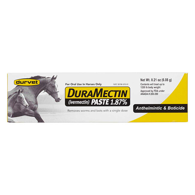 Durvet DuraMectin (ivermectin) 1.87% Paste Dewormer - Apple Flavor -  Single - 0.21 oz image number null