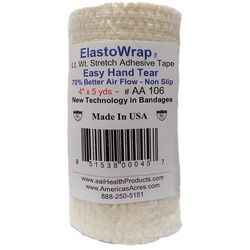 America's Acres ElastoWrap Lightweight Stretch Adhesive Tape - 4" x 5 Yards