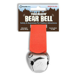 Poochie Pets Trailblazin' Bear Bell - Orange