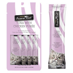 Fussie Cat Puree Tuna with Chicken - 4 Count