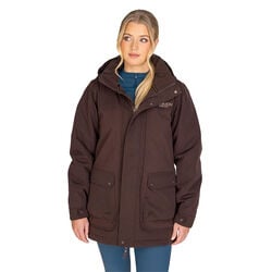 Shires Aubrion Women's Equestrian Winter Coat - Espresso