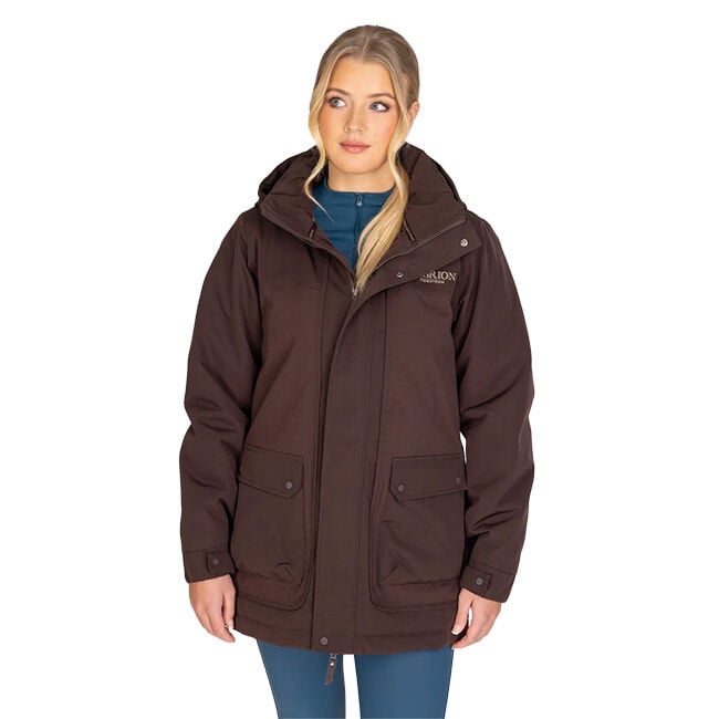 Shires Aubrion Women's Equestrian Winter Coat - Espresso image number null