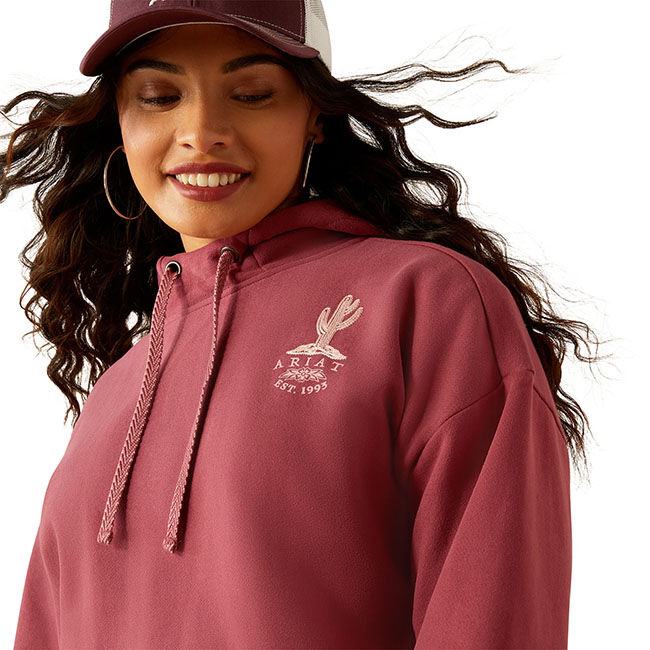 Ariat Women's Essential Hoodie - Dry Rose image number null