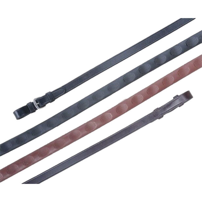 KL Select Red Barn 5/8" Thumb Grip Reins image number null