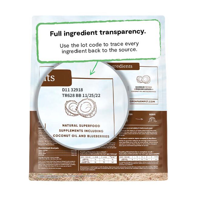 Open Farm Freeze Dried Raw Dog Food - Pasture-Raised Lamb image number null