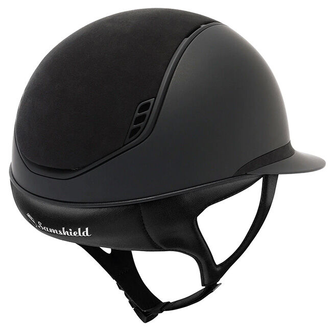 Samshield Miss Shadowmatt 2.0 Helmet with Alcantara Top & Matte Trim - Black image number null