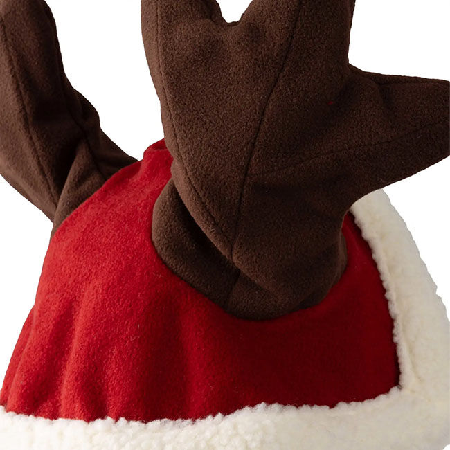 Horze Santa Reindeer Cap - Dark Red image number null